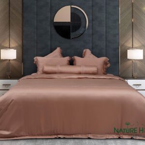 Bộ chăn ga Nature Home Tencel Xa Lộ Nâu Tây