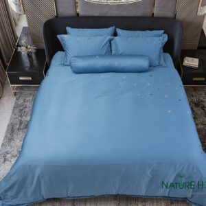Bộ chăn ga Nature Home Cotton Ngôi Sao Xanh