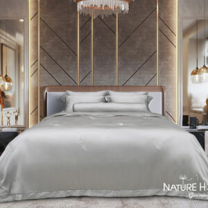 Bộ chăn ga Nature Home Tencel Cotton Bohemian Ghi